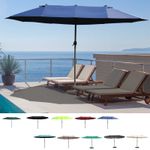 4.6M Garden Parasol Double-Sided Sun Umbrella Shelter for Outdoor Patio Market