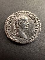 ROMAN DENARIUS OF TIBERIUS - BIBLE TRIBUTE PENNY  MODERN MUSEUM SPECIMEN COIN