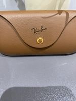 Ray-Ban Brown Leather Hard Charging Case for Meta Wayfarer Excellent condition 