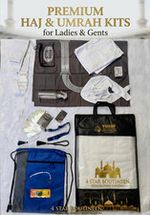4 Star Boutinnee Hajj & Umrah Kit for Ladies & Gents Islamic Prayer Items