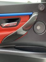 CARBON FIBRE INTERIOR DOOR HANDLE COVER TRIM fit BMW 4 SERIES F32 F33 M4 F82 F83