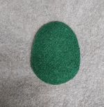 Royal Army Medical Service RAMS Green wool Cap Badge backing ramc radc qaranc