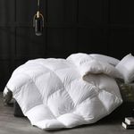 Deluxe 15 Tog Cotton Hungarian Duvet With White Goose Feather And Down Filling