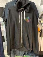 Coldplay Zipped Hoodie,black.Crew Clothing. Made In USA. Pre Owned.Size XL Good.