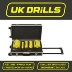 DIAMOND CORE DRILL SET 11 PIECES/11PC LASER WELDED FOR CONCRETE, MASONRY, BRICK