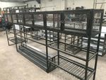 Mild steel upper back bar display and shelving units