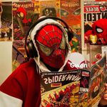 1:1 Spiderman Tobey Maguire Red 3D Hood Winking Mask Adult Wearable-*