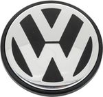 VW Volkswagen Genuine Wheel Centre Cap 65mm Satin Black Chrome Alloy Hub 3B76011