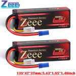 2x Zeee High Voltage 11.4V 9000mAh 3S Lipo Battery 120C EC5 for RC Car Truck UAV