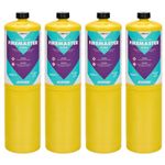 4 X Firemaster MAPP Gas 400g Blow Torch Fuel Bottle