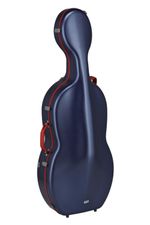 GEWApure cello case polycarbonate, model FUN, blue-red