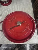 Staub 1004352 Cast Iron Roaster/Cocotte, With Steam Insert, Round 26 cm, 5.2 L