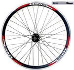 26 INCH MTB FRONT QR WHEEL DISC & VEE BRAKE DOUBLE WALL XC200 RIM, QUICK RELEASE