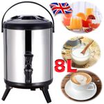 Double insulation Barrel Beverage Wine Water Milk Dispenser Party Drink 8L UK