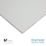 White Vinyl Faced Ceiling Tile 1200mm x 600mm | Square edge | 12 Tiles