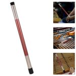 Durable Red Dulcimer Mallets Stick Storage Tube Elegant Design for Music Use