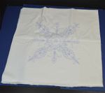 12 VINTAGE 18" Pre-STAMPED QUILT BLOCKS to Embroider FLOWERS  #1171