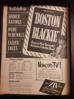 Boston Blackie Rare Original 1952 Promo Poster Ad Framed!