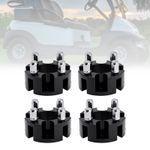Golf Carts Wheel Spacers Kit With Lug Nuts 2 Inch Black For Yamaha Club Car