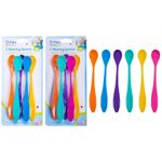 BPA Free Long Handle 5 Baby First Steps Boys / Girls Weaning Feeding Spoons