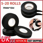 20 ROLLS/SET TES*A HARNESS TAPE 51608 ADHESIVE CLOTH FABRIC WIRING LOOM 15M*19mm