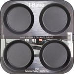 Pendeford I-Bake Yorkshire Pudding Tray 4 Cup Non-Stick 10cm Large Tin Bakeware