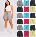 Womens Ladies Shorts Cotton Jersey Elastic Waist Jogging Gym Yoga Pants Girls 