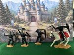 Vintage Timpo Toys Black Knights - Medieval Swoppets Job Lot - Made in Scotland