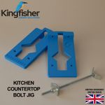 Kitchen Worktop Jig Router Template for Countertop Connecting Bolts