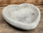 STONE GARDEN BIRD BATH BOWL LOVE HEART ORNAMENT BIRD BATH TOP ONLY 