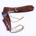 Colorado Western Cowboy Gun Holster Belt Rig Leather Brown AF197