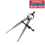 6" / 150mm SPRING DIVIDERS CALIPERS ADJUSTABLE LEG MEASURING, FAITHFULL FAIDIV6