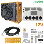 12V Split Air Conditioner Kit Electric Excavator AC Unit fit Engineering Vehicle