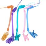 5-10pcs Plastic Dummy Clips Baby Soother Chain Holder Strap Pacifier Holder Clip