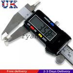 6'' LCD Digital Vernier Caliper Micrometer Measure Tool Gauge Ruler 150mm Black