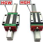 2 Pcs HGR20--2200mm Linear Rail & 4 pcs HGH20CA / HGW20CC Carriage CNC