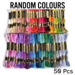 100% Cotton Embroidery Thread Bundles Cross Stitch Thread Floss Cotton Skeins 50