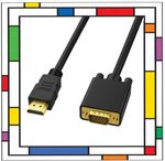 1.8M HDMI to VGA 1080P 60Hz Cable for PC Laptop Monitor PS3 XBox 360 Raspberry P