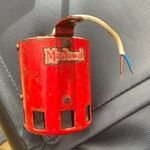 Mabuchi 12V DC Electric Motor Red Cylindrical Housing with Wire Leads