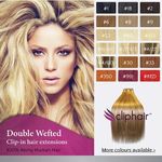 Extra Thick Double Weft Clip In Hair Extensions 100% Remy Human Hair Extensions