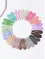 20Pcs Girls Bow Hair Clips Rainbow Oil Drop BB Clips Cute Colorful Hair Accessor