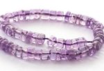 HALF STRAND NATURAL BRAZIL AMETHYST SMOOTH HEISHI BEADS, 4 MM, GEMSTONE