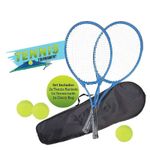 2 Player Tennis Set 2 aluminium Rackets And 3 Tennis Balls & Carry Bag