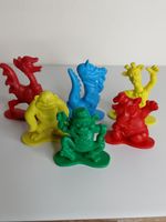 Kellogg's Co Co Pops cereal toys.  Co Co Pops Animals.  vintage 1990s  X 6