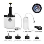 3L Brake Bleeder Kit Manual Fluid Pump with 4 Master Cylinder Adapters 1L Bottle