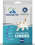 20 x Cat Litter Tray Liners Extra Large | With Drawstrings | Biodegradable |