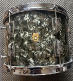Ludwig 13 X 9 inches Tom 1965 . Original Black Diamond Pearl Wrap