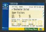 Everton v Manchester United 2004-2005 FA Cup Ticket 19/02/2005