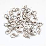 Lobster Clasps Silver Plated 12mm Jewellery Making Findings Fasteners 10/25/50