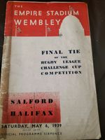 1939 RUGBY LEAGUE CHALLENGE CUP FINAL SALFORD V HALIFAX (SUB STANDARD) PROGRAMME